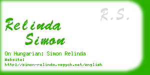 relinda simon business card